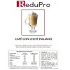 ReduPro Bebida de Café con Leche Italiano, 1 caja 7 sobres 