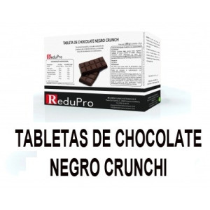 ReduPro Tabletas de Chocolate negro crunch caja 12 tabletas