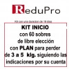 ReduPro Kit inicio con Plan de 3 a 5 kilos con 60 sobres de libre elección.