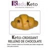 ReduKeto. Keto-Croissant relleno de Chocolate. Caja con 7 unidades.