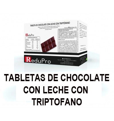 ReduPro Tableta de Chocolate con Leche, caja de 4 unidades