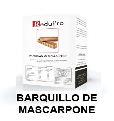 ReduPro Barquillo galleta de mascarpone, caja 8 unidades