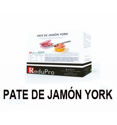 ReduPro tarrinas de Paté untable de Jamon York, caja con 14 tarrinas unidosis