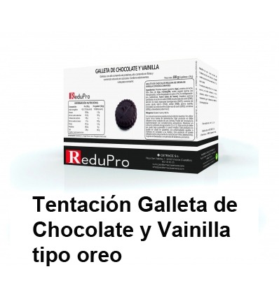 ReduPro Tentacion galleta chocolate-vainilla tipo OREO, caja 6 galletas