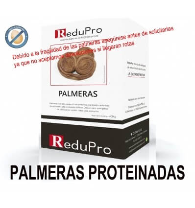 ReduPro Palmeras proteinadas, Caja de 8 raciones, (1 ración lleva 2 palmeras)