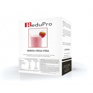 ReduPro Bebida de Fresa-Piña. Caja de 7 sobres