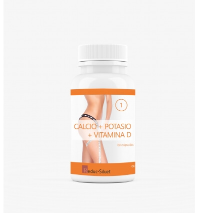 01 Reduc Siluet CALCIO Y POTASIO con vitamina D, 60 capsulas