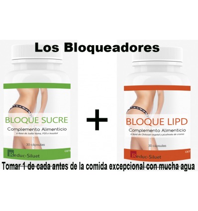 Bloque Sucre, nueva formula, 30 capsulas + Bloque Lipd nueva formula, 30 capsulas