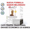 ReduPro Bebida de Café Frappe envase economico caja de 20 sobres