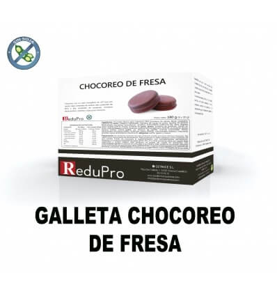 ReduPro Galleta ChocOreo de Fresa recubierta de chocolate, caja con 6 unidades/raciones