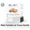 ReduKeto Keto-Tartaleta de Fresa y Vainilla, 2 envases 1 ración, caja con 10 envases