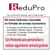 .Kit inicio Redupro para 12 dias Delicioso chocolate, en envase economico con protocolo Reduc-Siluet para personalizar