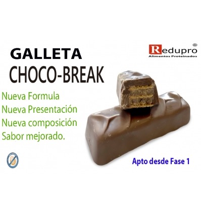 ReduPro NUEVA Galleta CHOCO-BREAK Choco-Waffer bar (kit-kaet), 1 galleta
