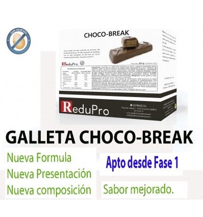 ReduPro NUEVA Galleta CHOCO-BREAK Choco-Waffer-bar (kit-kat), caja de 7 galletas