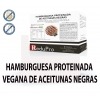 ReduPro Hamburguesa proteinada vegana de aceitunas negras, caja de 4 unidades