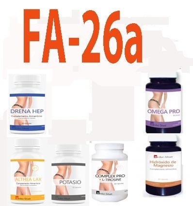 Pack FA 26a Complementos de micronutrientes para Fases Activas con Sobrepeso Y CON MUCHA DIFICULTAD PARA EVACUAR