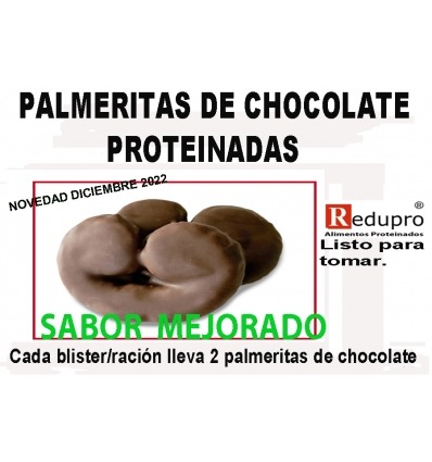 ReduPro Palmeritas de Chocolate 1 blister con 2 palmeritas