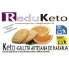 ReduKeto Keto-galleta artesana de naranja, caja con 8 unidades