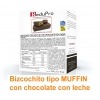 ReduPro Bizcochito tipo MUFFIN con chocolate con leche, caja con 5 unidades