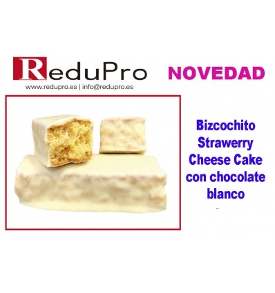 ReduPro Bizcochito Estrawerry Cheese Cake recubierto chocolate blanco 1 unidad