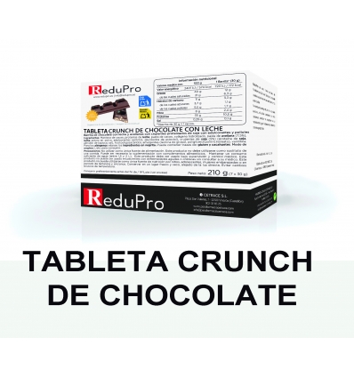 ReduPro Tableta Crunch de Chocolate, caja de 7 unidades