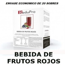 ReduPro Bebida de Frutos Rojos ENVASE ECONOMICO caja con 20 sobres unidosis