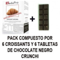 ReduPro Croissant con tableta de chocolate NEGRO CRUJIENTE