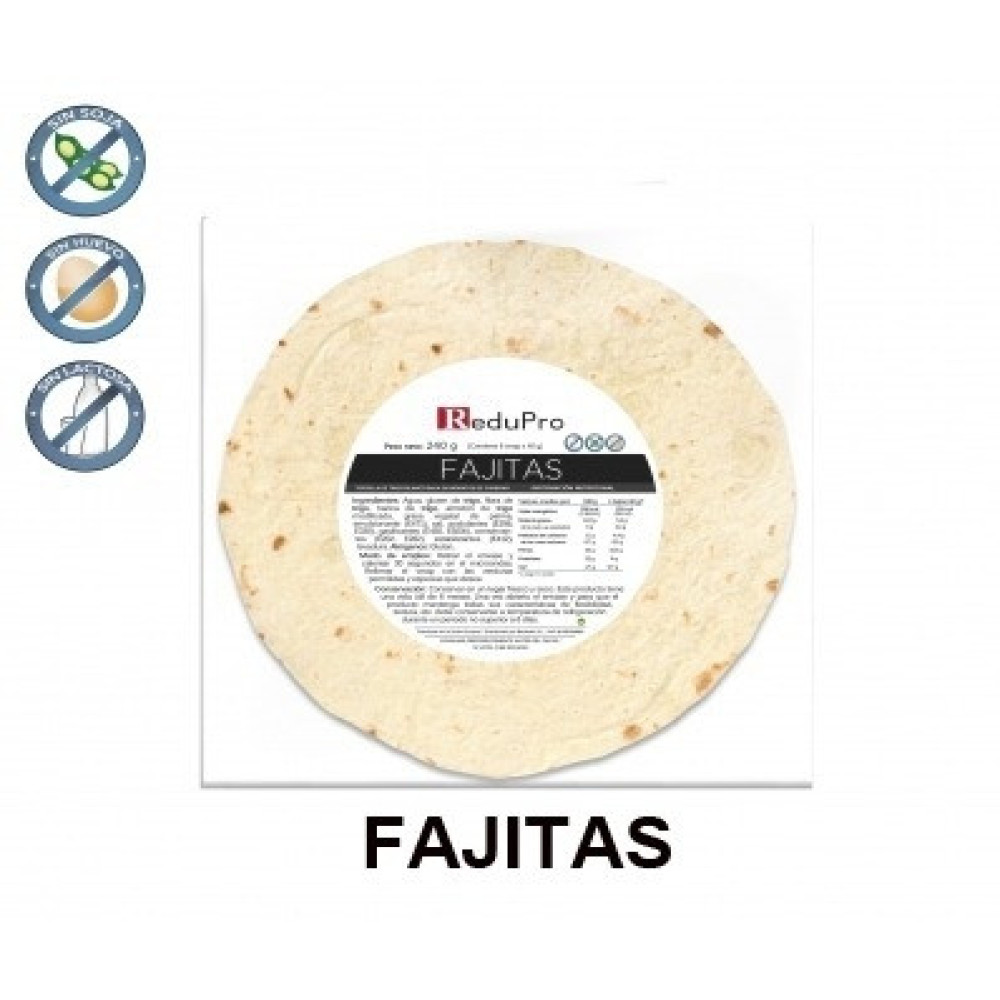 ReduPro Fajitas envase con 6 unidades.