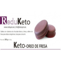 ReduKeto Keto-oreo de fresa bañado de chocolate