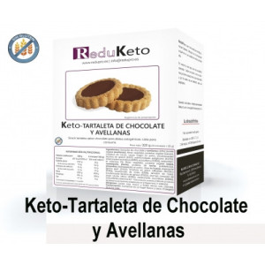 ReduKeto Keto-Tartaleta de Chocolate y Avellanas. 2 envases 1 ración