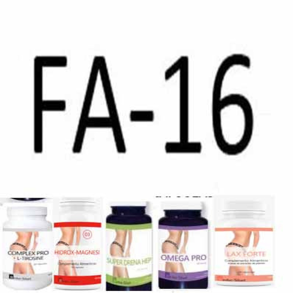 Pack FA 16 Complementos Fases Activas con OBESIDAD Y CON MUCHA DIFICULTAD PARA EVACUAR. 30 DIAS