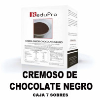ReduPro CREMOSO de CHOCOLATE NEGRO, CAJA 7 sobres. Tambien Mousse o Bebida. SABOR MEJORADO, NUEVA FORMULA