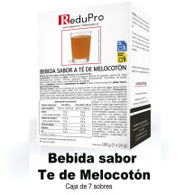 ReduPro BEBIDA SABOR A TÉ DE MELOCOTÓN. Caja de 7 sobres