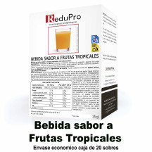ReduPro Bebida de Frutos tropicales en ENVASE ECONOMICO caja 20 sobres