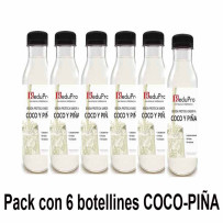 ReduPro BEBIDA PROTEICA sabor a COCO Y PIÑA botellin de 330 mll pack de 6 unidades